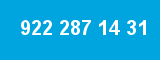 922 287 14 31